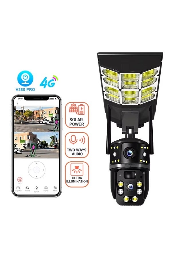 وضوح فائق بدقة 4K بعدسة مزدوجة 8 ميجابكسل: مزودة بنظام عدسة مزدوجة بدقة 4 ميجابكسل + 4 ميجابكسل وتقريب بصري 10x، مما يوفر فيديو عالي الوضوح بدقة 4K مع تغطية بزاوية واسعة ولقطات مقرّبة بتفاصيل دقيقة - Image 1